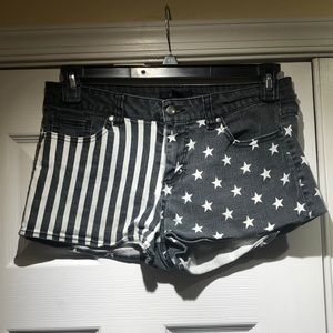 Forever21 Stars and Stripes Jean Shorts
